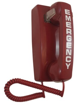 911 EMERGENCY Auto-Dial Red Wall Phone